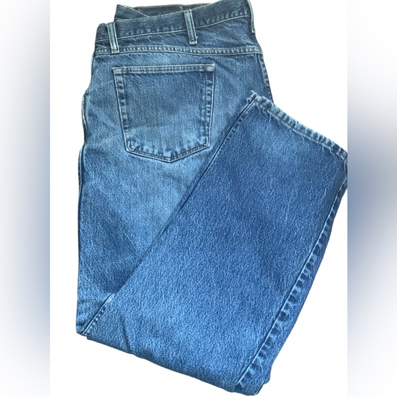 WRANGLER Men’s Destroyed Distressed Denim Blue Jeans Pants 44” x 30” - Picture 7 of 14